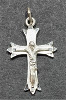 32B- Sterling silver crucifix pendant $60