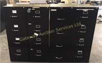 Four drawer filing cabinets