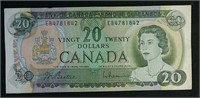 1969 Canada $20 bill - Beattie and Rasminsky