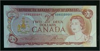 1974 Canada $2 bill - Lawson and Bouey