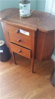 Antique three drawer sewing stand