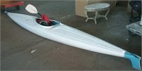 Large Kayak with paddle and skirt 162"L