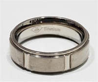 16B- Men's titanium ring - size 0 - $60