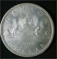 1965 Canada silver dollar
