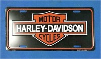 Harley-Davidson license plate