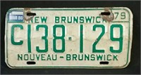 1979 new-brunswick license plate