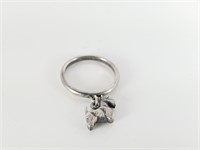 JAMES AVERY STERLING SILVER SCOTTY DOG CHARM RING