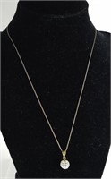 14K GOLD NECKLACE AND PENDANT