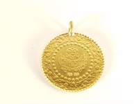 2009 GOLD COIN 90% PURE TURNED INTO PENDANT