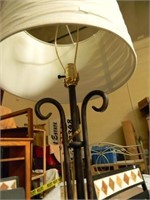 Nice Wrought Iron Floor Lamp w/ Shade