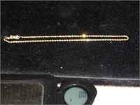 14k Yellow Gold 7" Bracelet Twisted Chain