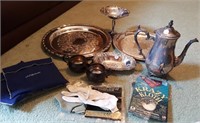 Silver plate & Sterling Tea Set