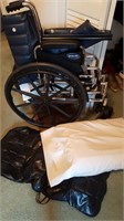 Invacare Wheelchair with extra seat pads