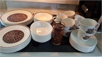Corelle dish set, plates, bowls, Batik Pattern