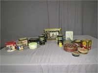 (qty - 19) Assorted Tins-