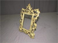 Heavy Cast Metal Picture Frame-