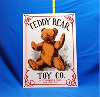 Otto Schmidt & Sons Teddy Bear Toy Co. Sign