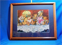 Stuffed Bears Framed Picture