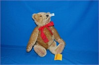 Steiff Gold Bear with Red 1988 Ribbon