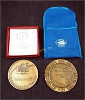 Ohio 150th  And Travelers 125th Anniversary Medals
