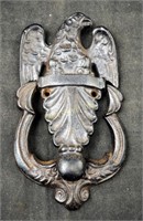Antique Cast Iron 7" Eagle Crest Door Knocker