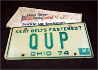 3 Vintage 1974 State Of Ohio License Plate Lot
