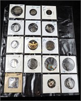 17 Vintage Assorted Catholic Religious Medals Lot