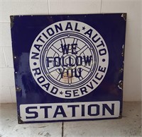 National Auto Road Service Station SSP 3'x3'