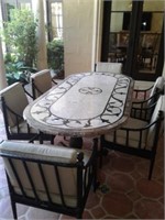 Frontgate Patio Table & (6) Chairs