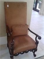Pair Century Arm Chairs w/ High Backs