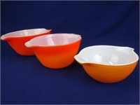 Orange Pyrex Bowls