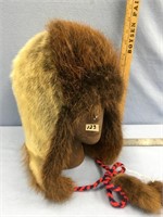 Seal fur and shaved beaver trapper style hat  in e