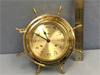 10" diameter ships clock made of brass made to loo