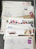 Large lot of old envelopes with correspondence and