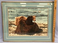 20.5x25.5" double matted and framed signed and num