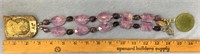 raw and polished amethyst bead necklace with orien