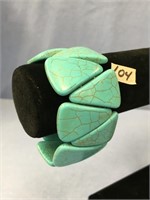 Faux turquoise stretch bracelet    (a 7)