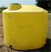 1500 Gallon Verticle Dome Plastic Tank - Yellow