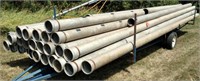750’ Aluminum Irrigation Pipe 8”, 20” gated
