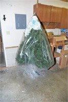 Lot #179 6’ Faux lighted Christmas tree