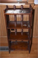 Lot #50 Mission style Pine four tier book case