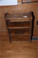 Lot #52 Mahogany four tier book shelf