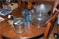 Lot #73 Glassware lot to include; Covered cake