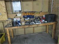 Wood Work Bench, Including Bench Wire & More