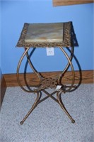 Lot #12 Victorian cast iron lamp table with