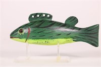 6.5" Bass Fish Spearing Decoy by Jim Slack of