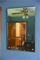 Lot #10 Lag hanging wall mirror