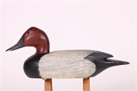 1/2 Sized Canvasback Drake Duck Decoy by David