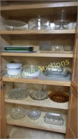 4 Shelves of Miscellaneous Glass
