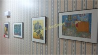4 Framed Vincent Van Gogh Prints